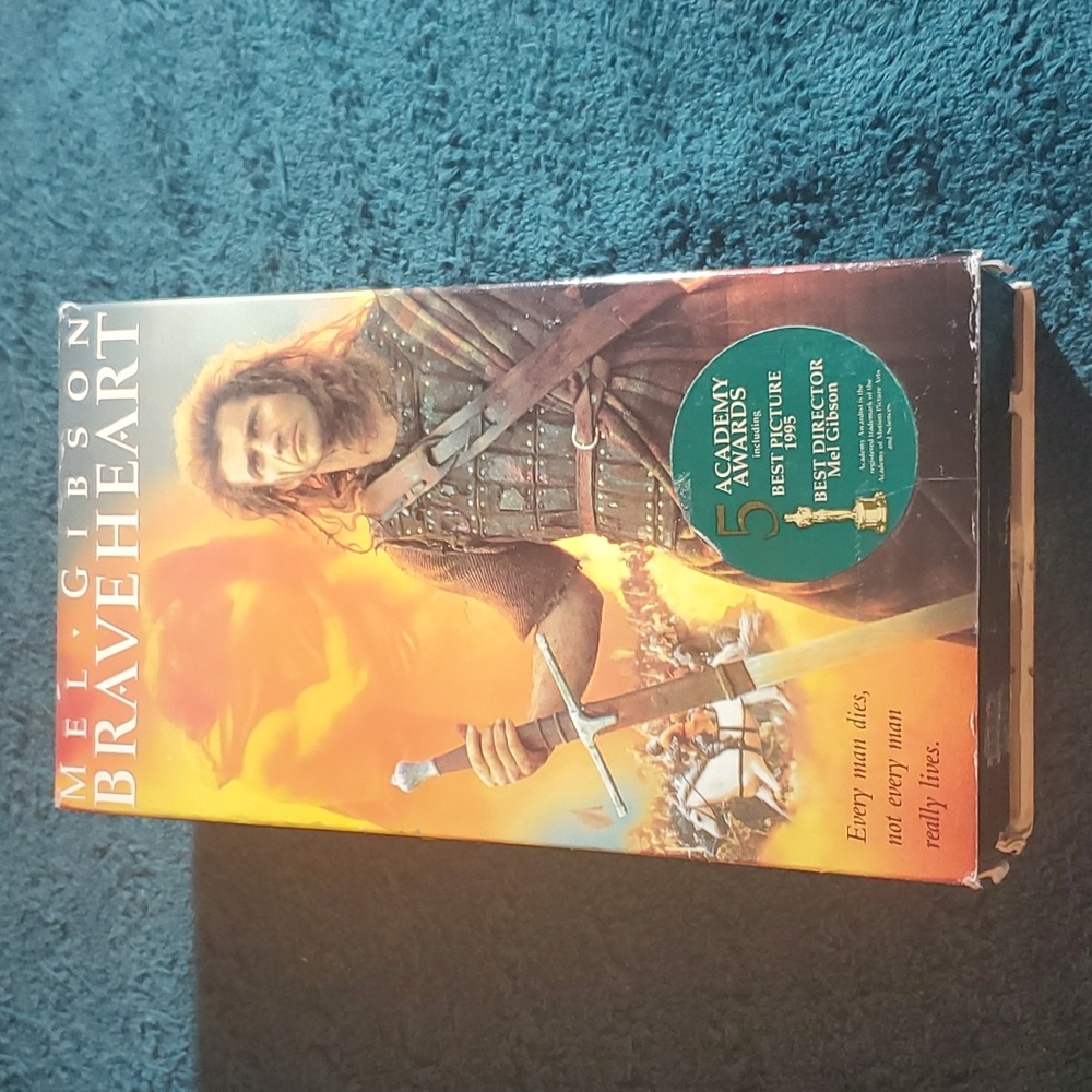 Braveheart movie vhs tape